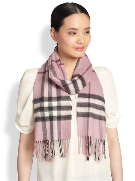 pink burberry scarf cashmere|burberry check cashmere scarf sale.